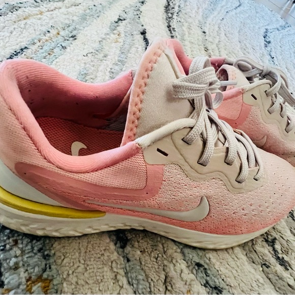 Nike Women's Pink and Cream Sneakers - Picture 2 of 4